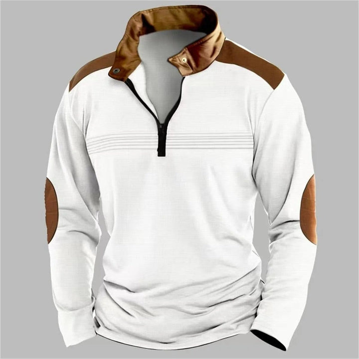 Reid | Casual Detail Half-Zip Sweater