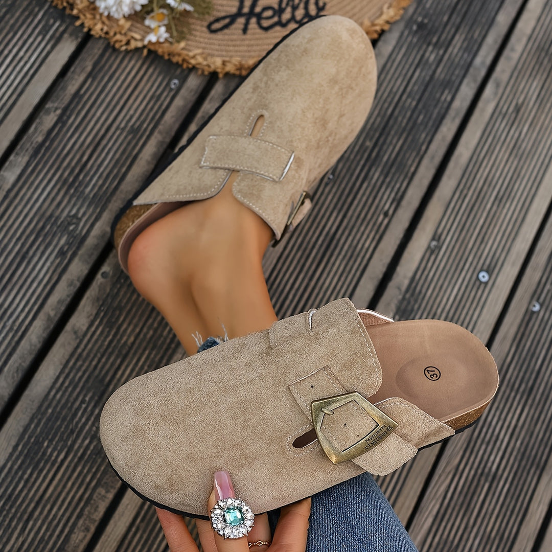 Rosalind | Buckle-Detail Comfort Mules