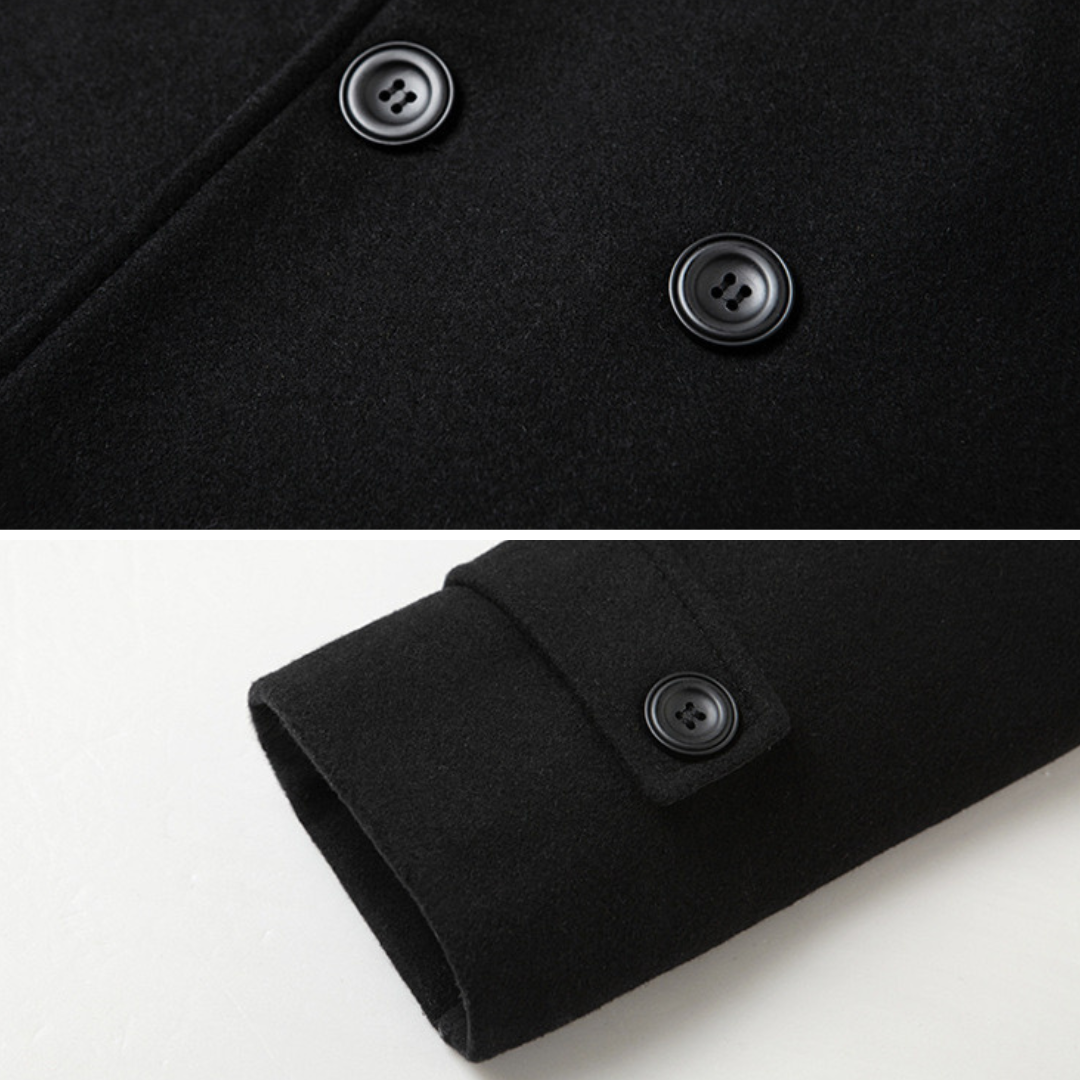 Damon | Refined Double-Breasted Structured Coat
