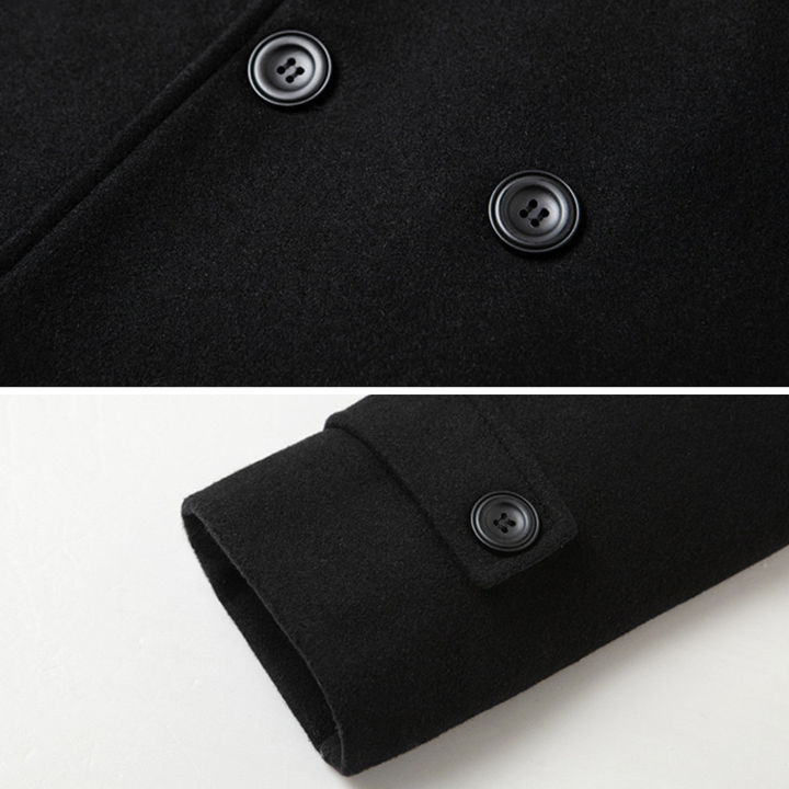 Damon | Refined Double-Breasted Structured Coat