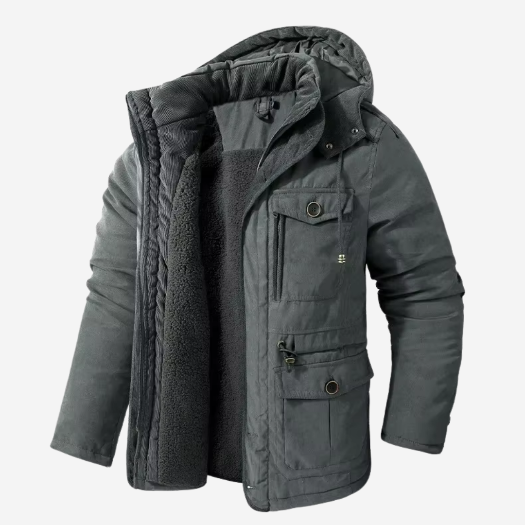Caleb | Refined Structured Hooded Parka