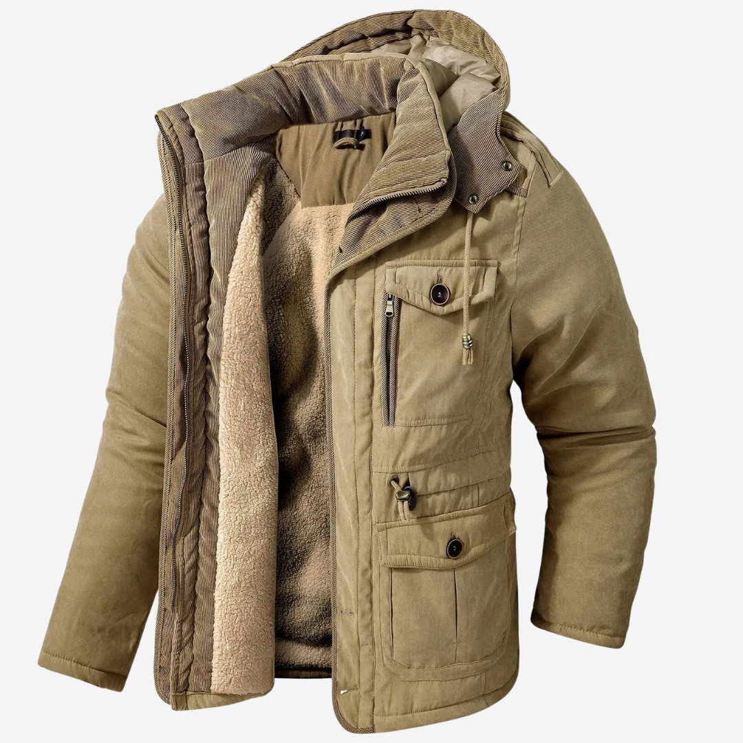Caleb | Refined Structured Hooded Parka