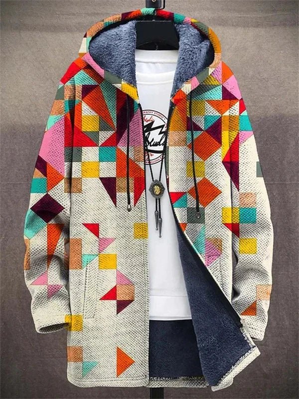 Calder | Artistic Printed Knit Cardigan