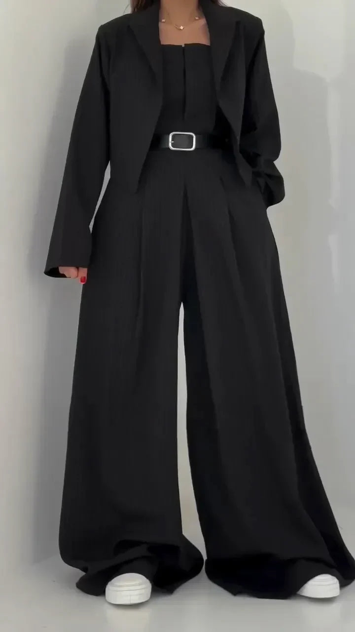 Selene | Refined Bustier Jumpsuit Set