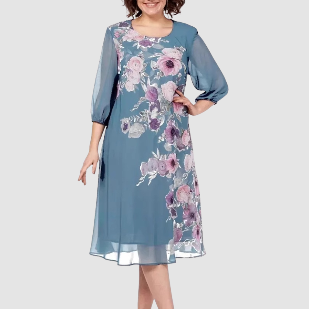 Allison | Elegant Floral Dress