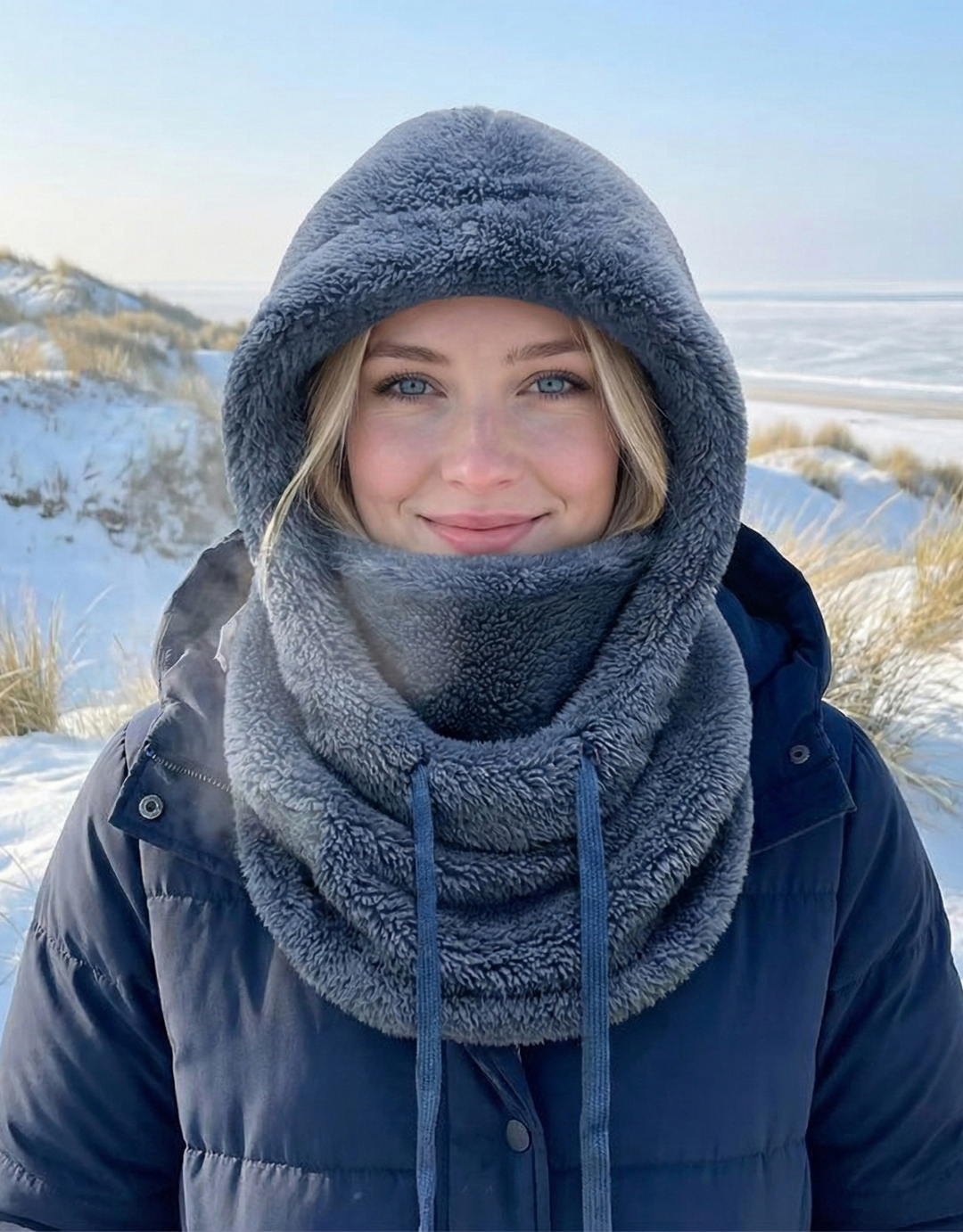 Chloe | Elegant Cocoon Hooded Winter Hat