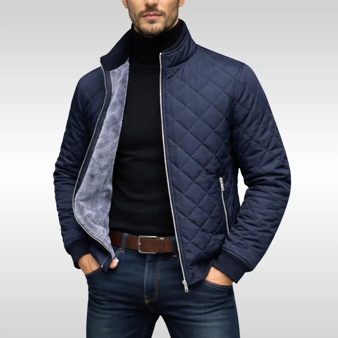 Hayes | Elegant Quilted Zip-Front Jacket