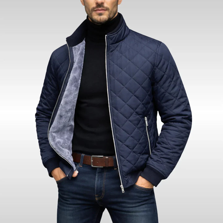 Hayes | Elegant Quilted Zip-Front Jacket