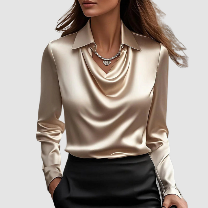 Celestine | Elegant Satin Blouse