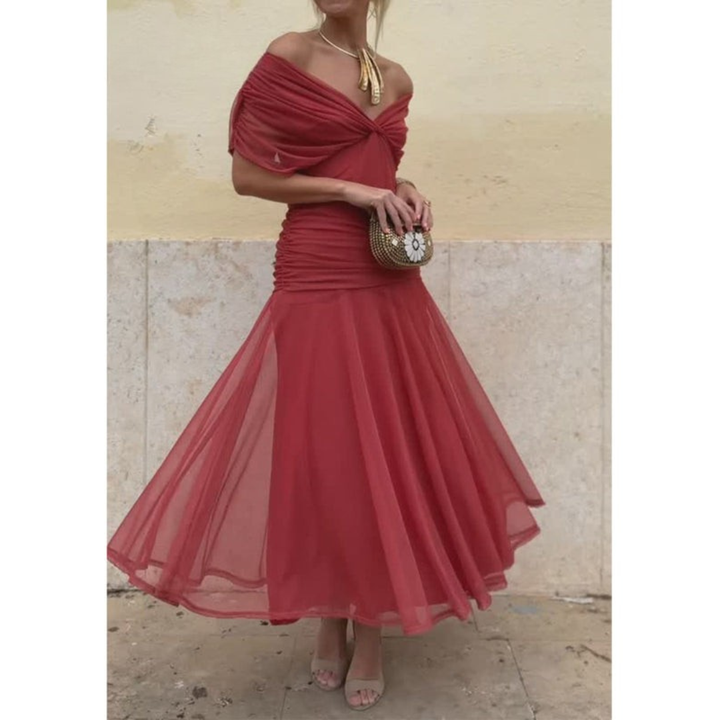 Breana | Mesh Flower Dress