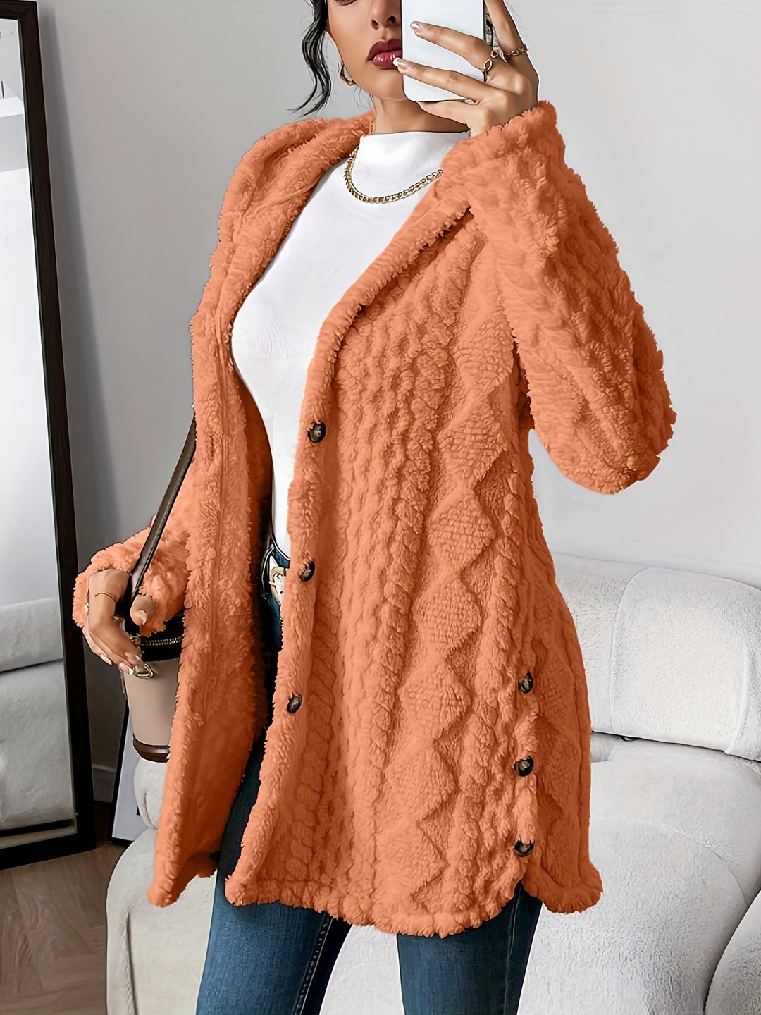 Aubrey | Cozy Hooded Knit Cardigan