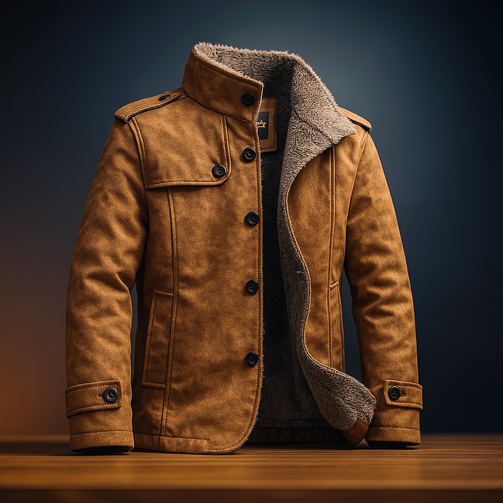Beckham | Structured High-Collar Longline Statement Jacket