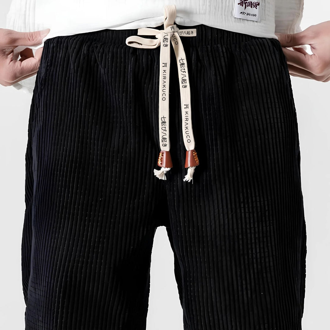 Evan | Easy Textured Relaxed Pants