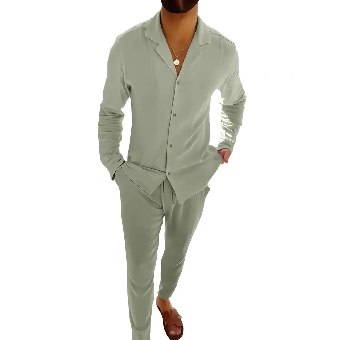 Julian | Relaxed Button Shirt & Pants Set