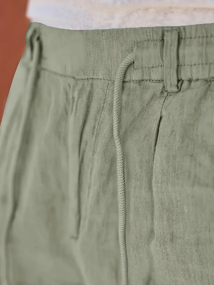 Evan | Easy Drawstring Tapered Fit Pants