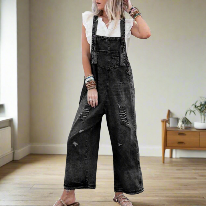 Carmela | Elegant Vintage-Wash Jumpsuit