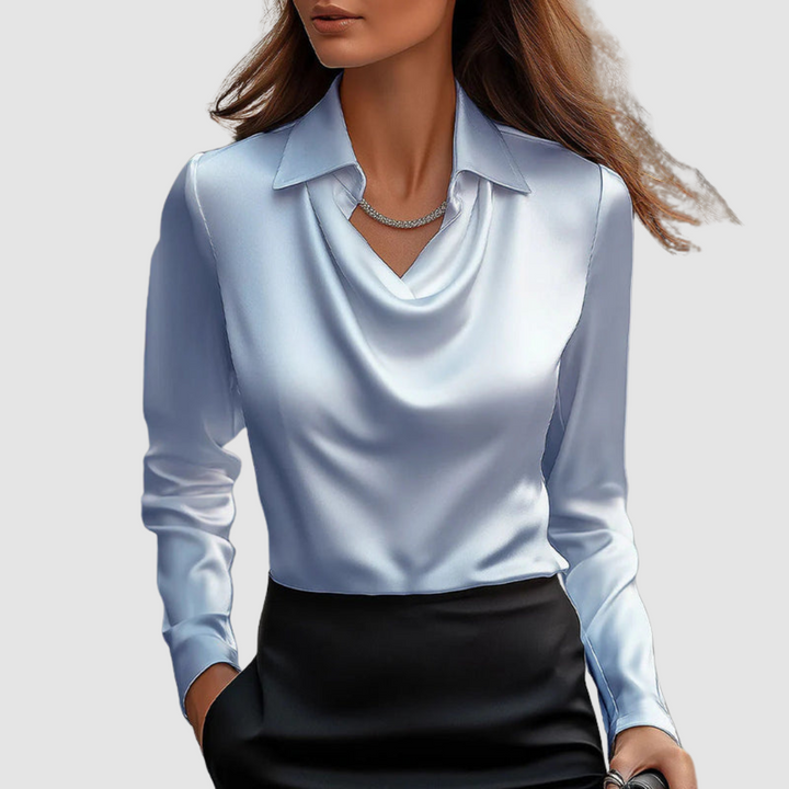 Celestine | Elegant Satin Blouse