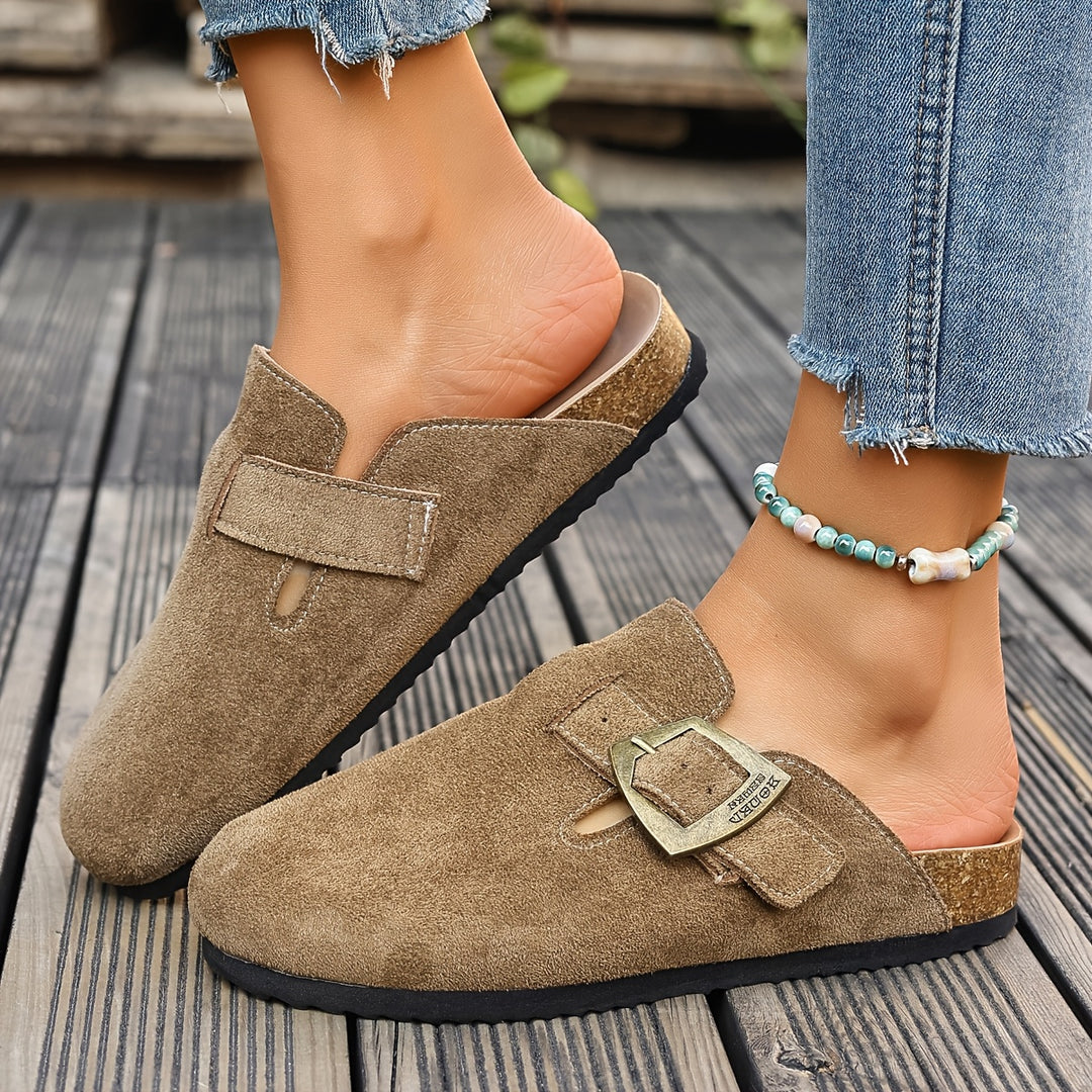 Rosalind | Buckle-Detail Comfort Mules