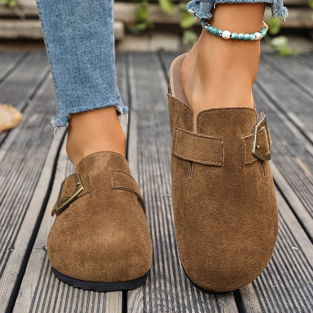 Rosalind | Buckle-Detail Comfort Mules