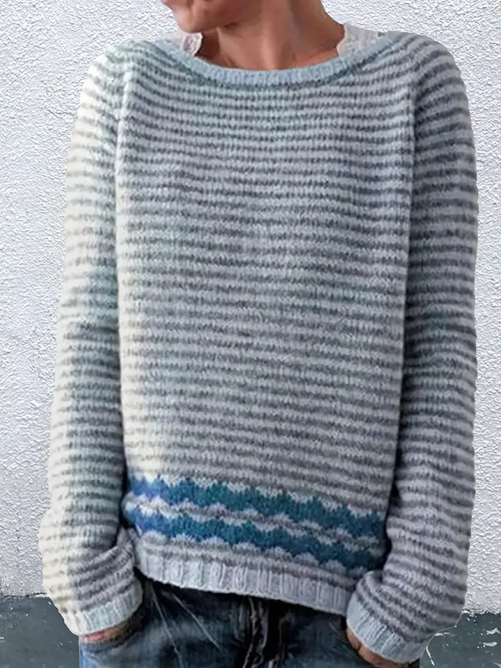 Luna | Soft Striped Relaxed Knit Sweater