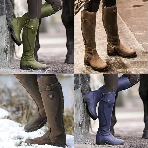 Isla | Classic Tall Buckle Statement Boots