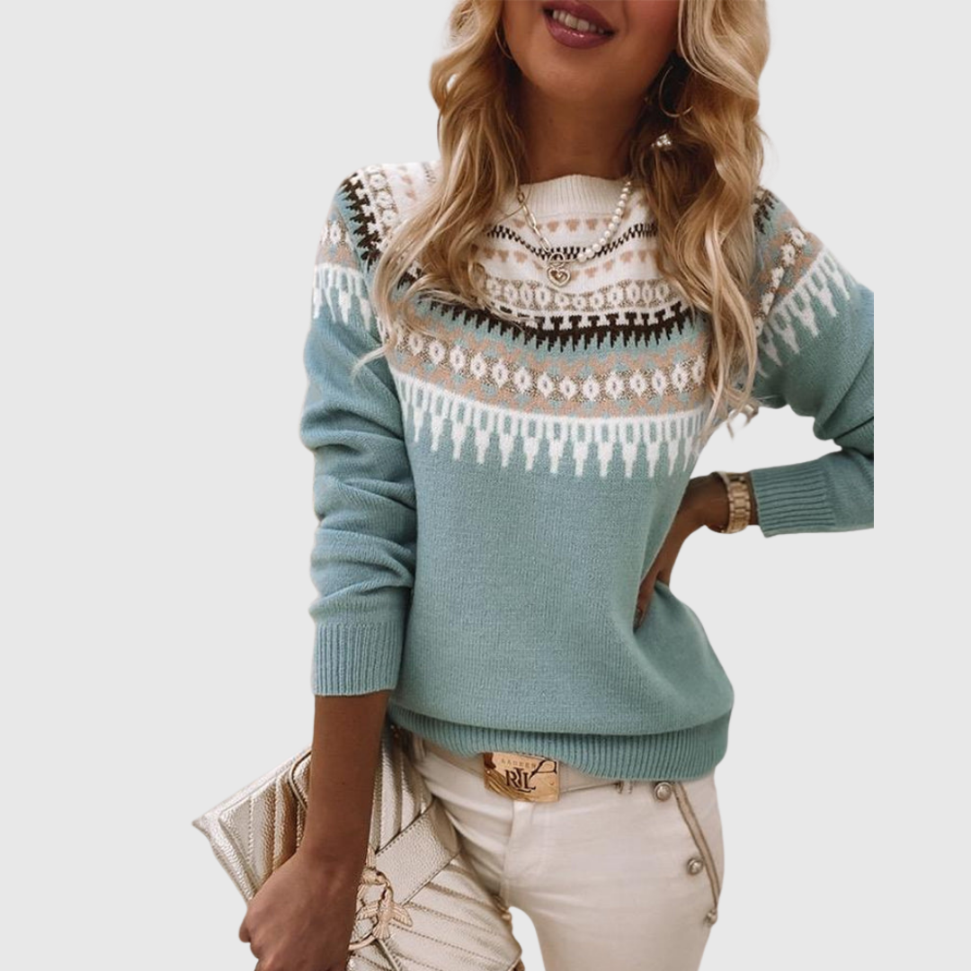 Elowen | Classic Patterned Knit Sweater