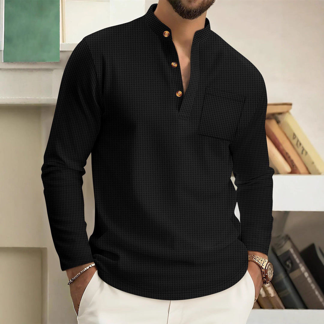 Calvin | Classic Button-Neck Sweater