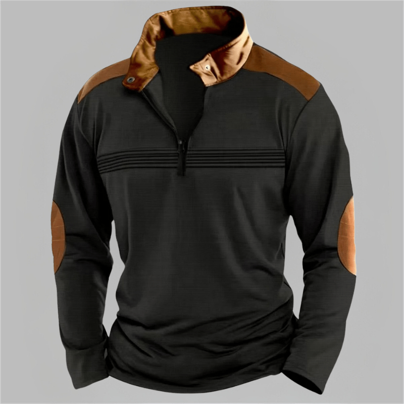 Reid | Casual Detail Half-Zip Sweater