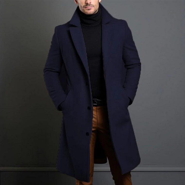 James | Tailored Long Lapel Overcoat