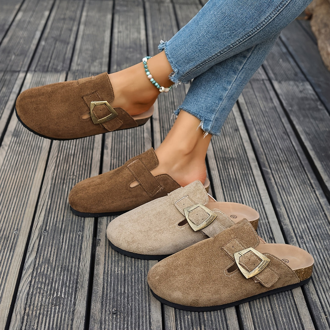 Rosalind | Buckle-Detail Comfort Mules