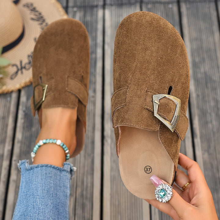 Rosalind | Buckle-Detail Comfort Mules