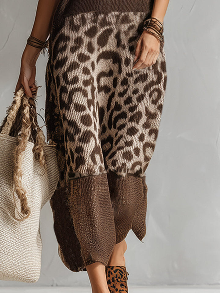 Alaina | Knitted Leopard Dress