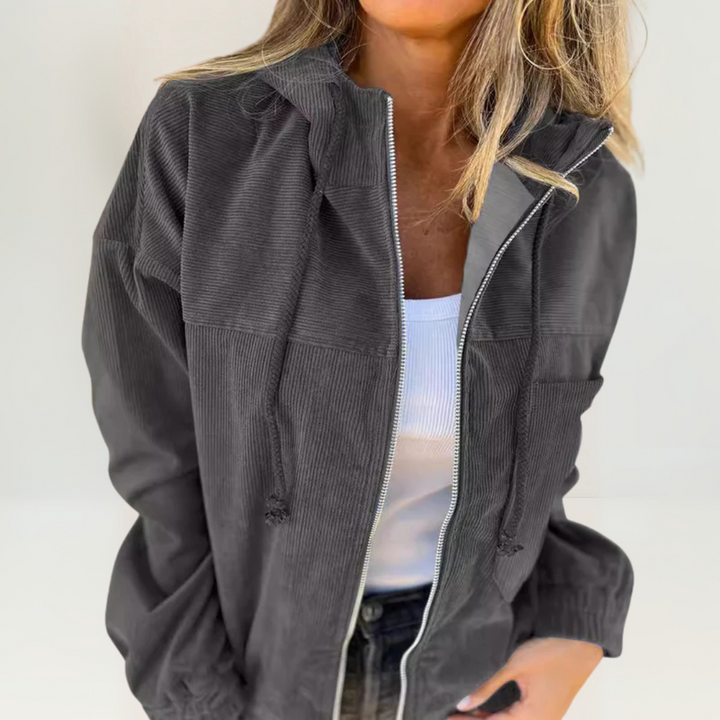 Karla | Relaxed Zip-Front Hooded Jacket