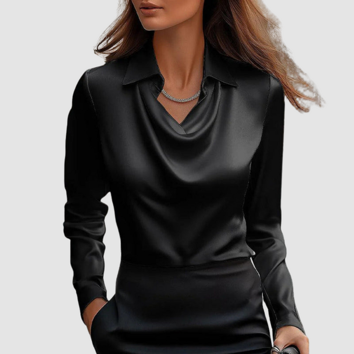 Celestine | Elegant Satin Blouse