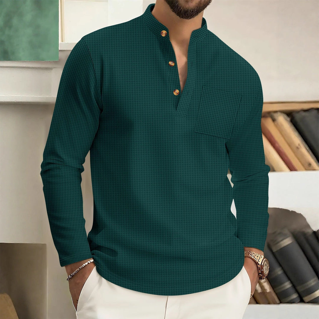 Calvin | Classic Button-Neck Sweater