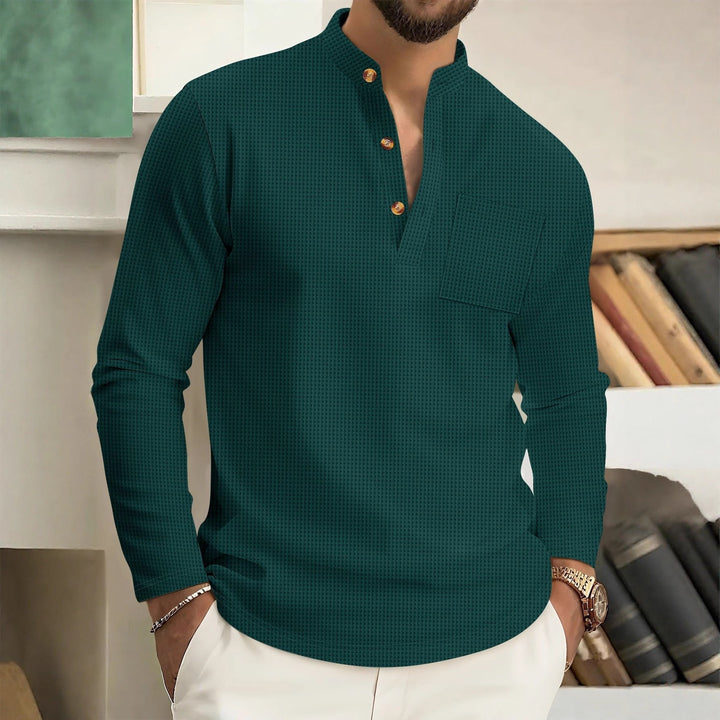 Calvin | Classic Button-Neck Sweater