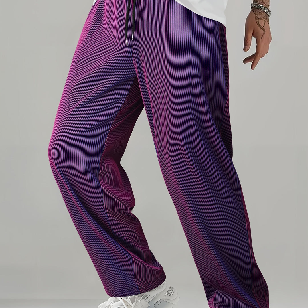 Ellison | Fluid Striped Straight-Leg Pants