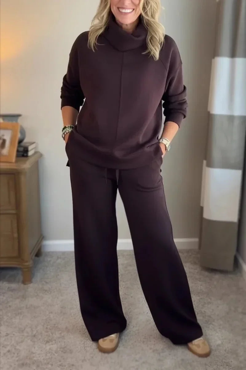Amelia | Sophisticated Turtleneck Tailored Travel Set