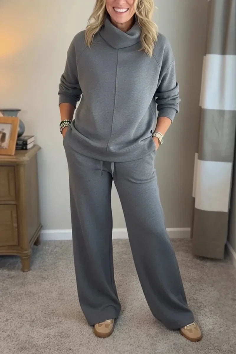 Amelia | Sophisticated Turtleneck Tailored Travel Set