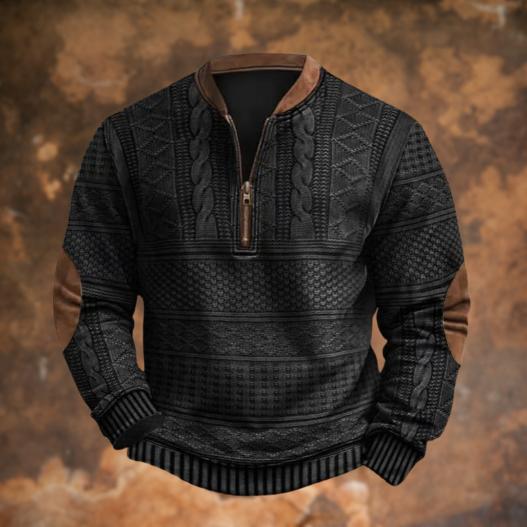 Owen | Classic Knit Zip Sweater