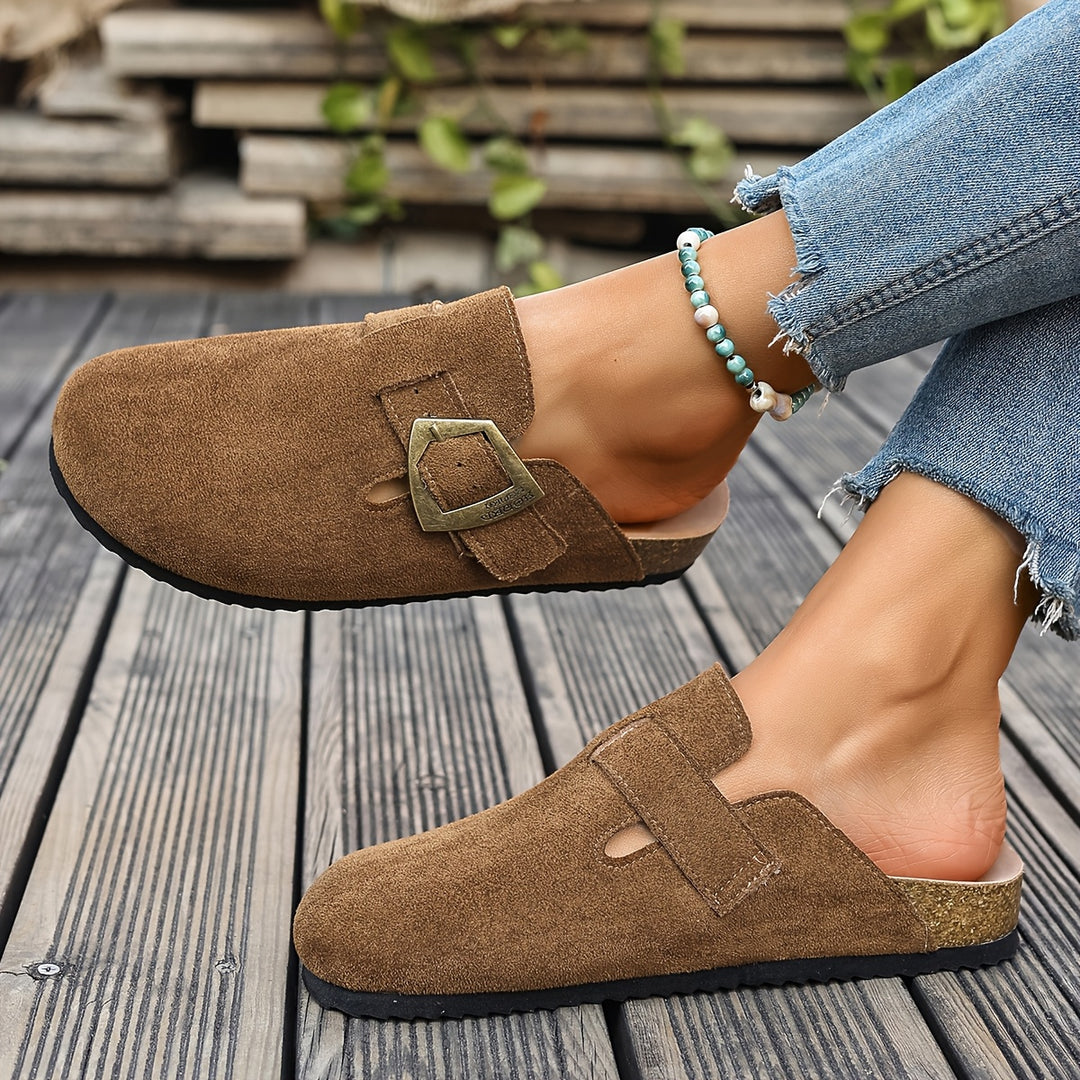 Rosalind | Buckle-Detail Comfort Mules