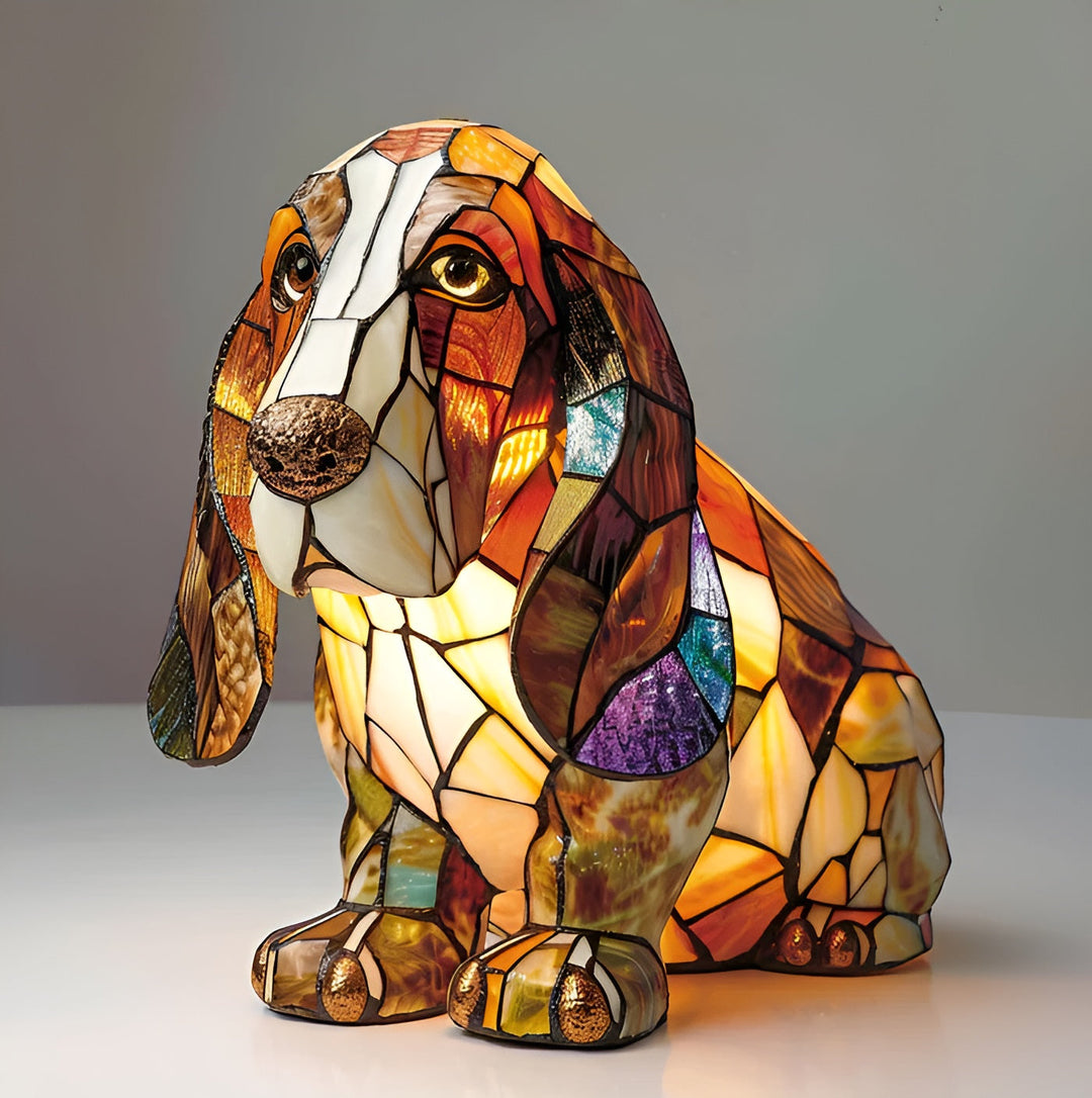Henry | Gentle Color Basset Hound Lamp