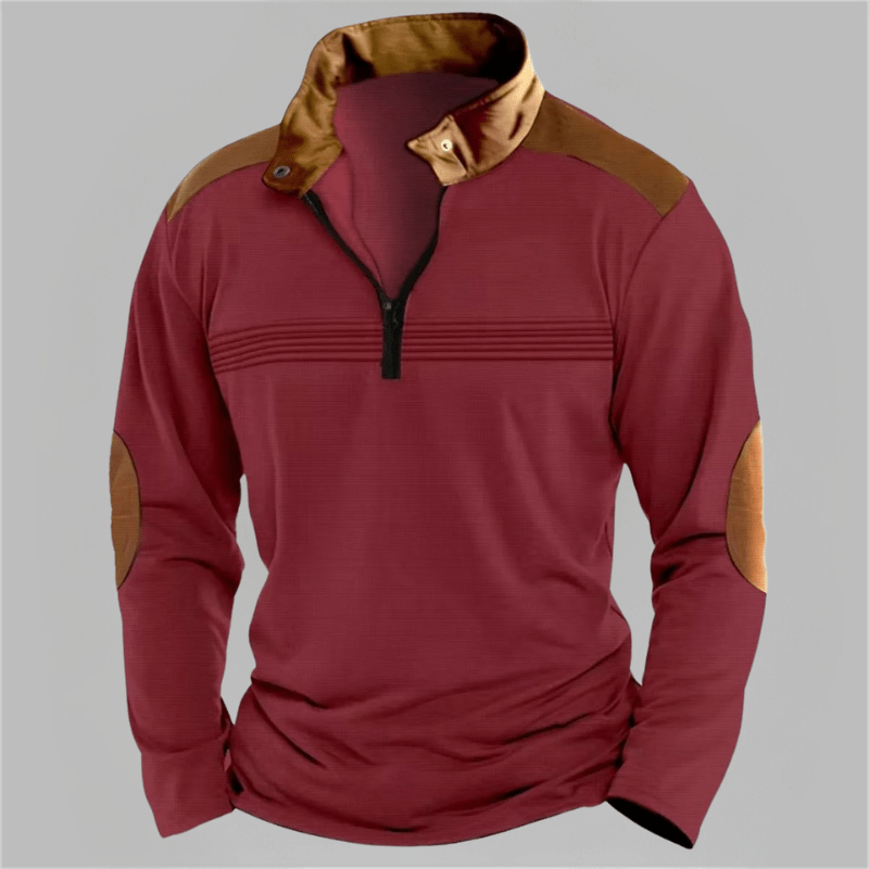 Reid | Casual Detail Half-Zip Sweater