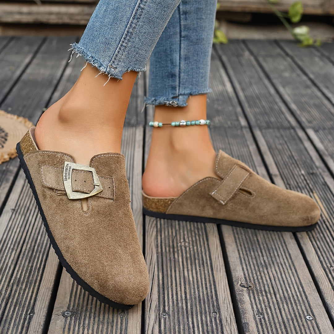Rosalind | Buckle-Detail Comfort Mules