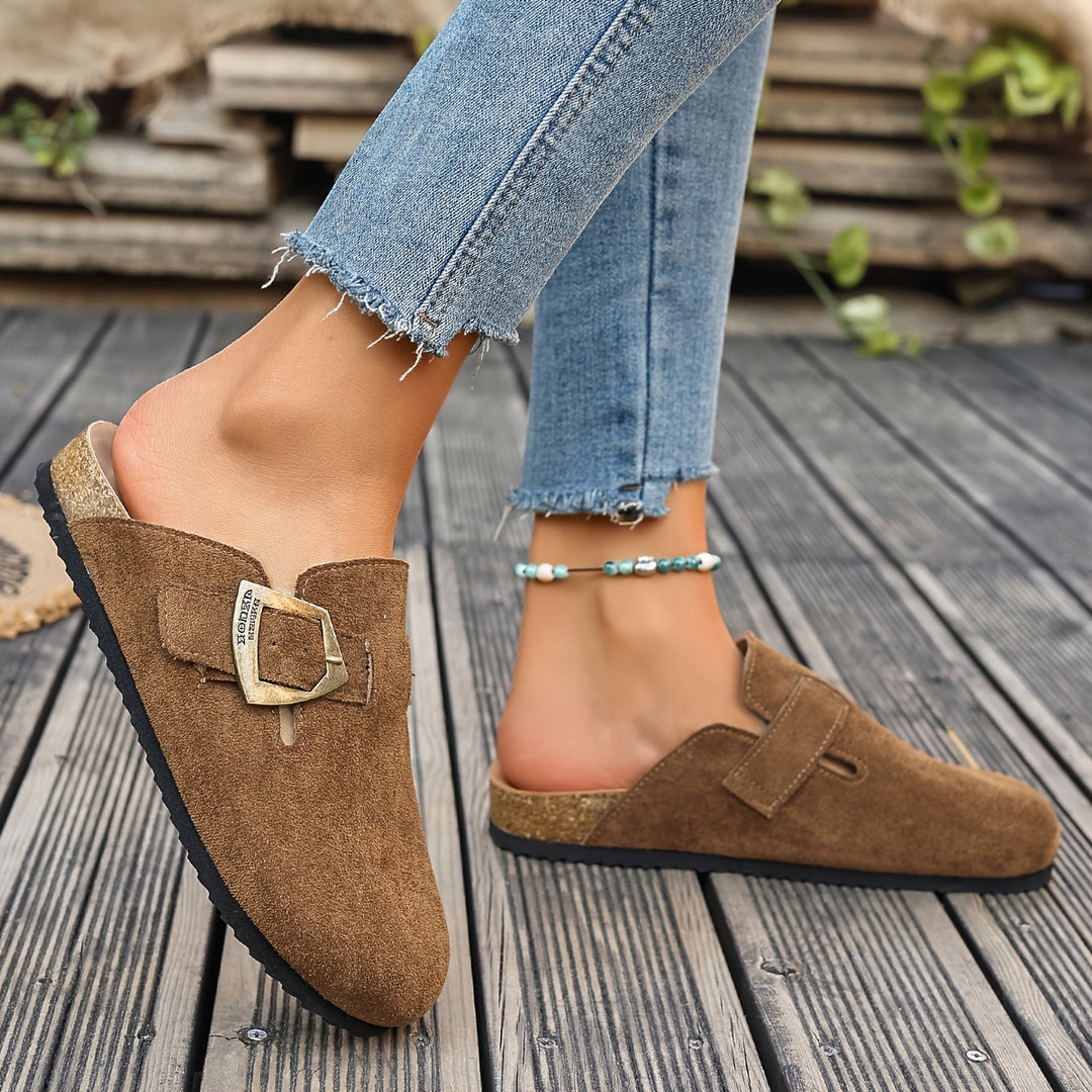Rosalind | Buckle-Detail Comfort Mules