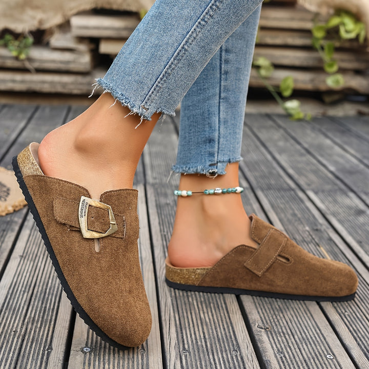 Rosalind | Buckle-Detail Comfort Mules