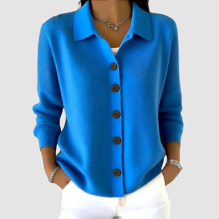 Brooke | Relaxed Button-Up Lapel Cardigan
