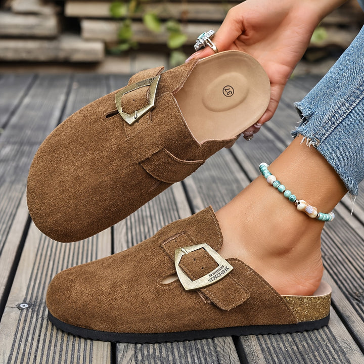 Rosalind | Buckle-Detail Comfort Mules