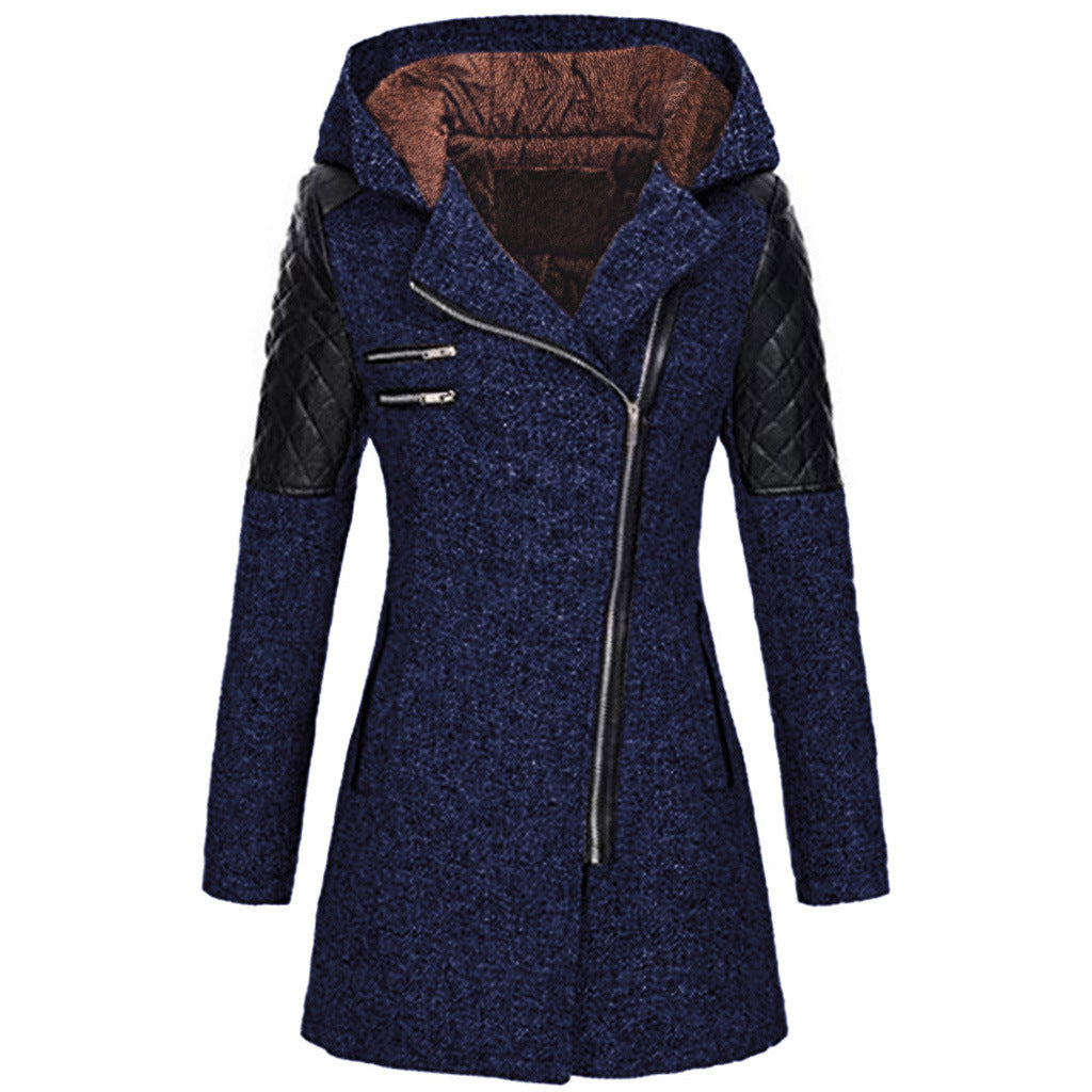 Hadley | Structured Zip-Front Hooded Coat