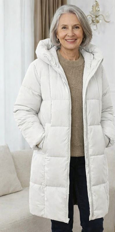 Jenny | Elegant Hooded Puffer Coat